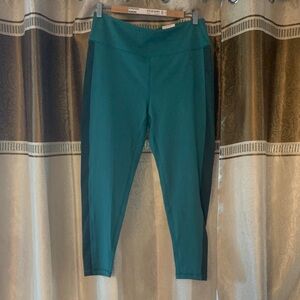 Zella Teal Leggings (colorblock legging)